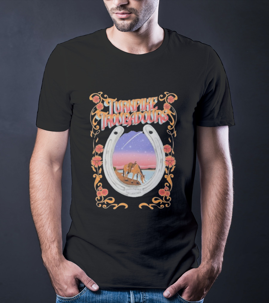 Turnpike Troubadours Washington DC Nov 7 2025 Horseshoe Oklahoma Sunset Scene T-Shirt