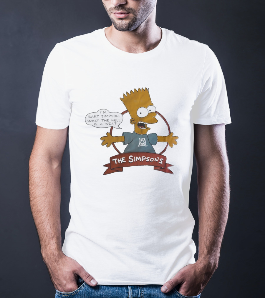 The Simpsons Bart Simpson What The Hell Is A Wea T-Shirt