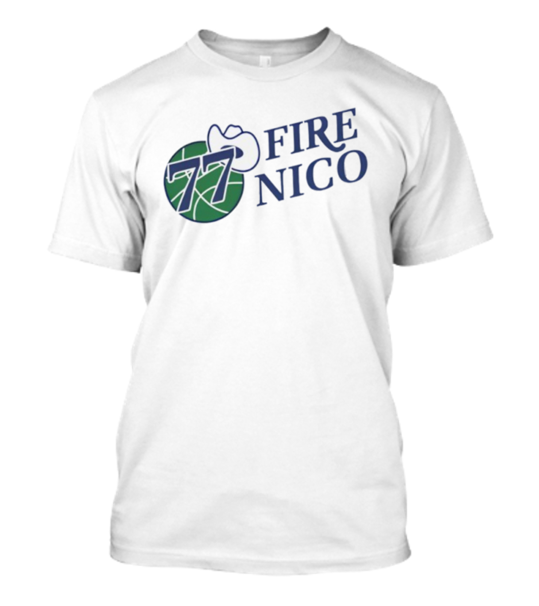 Fire Nico 77 Basketball Cowboy Hat T-Shirt