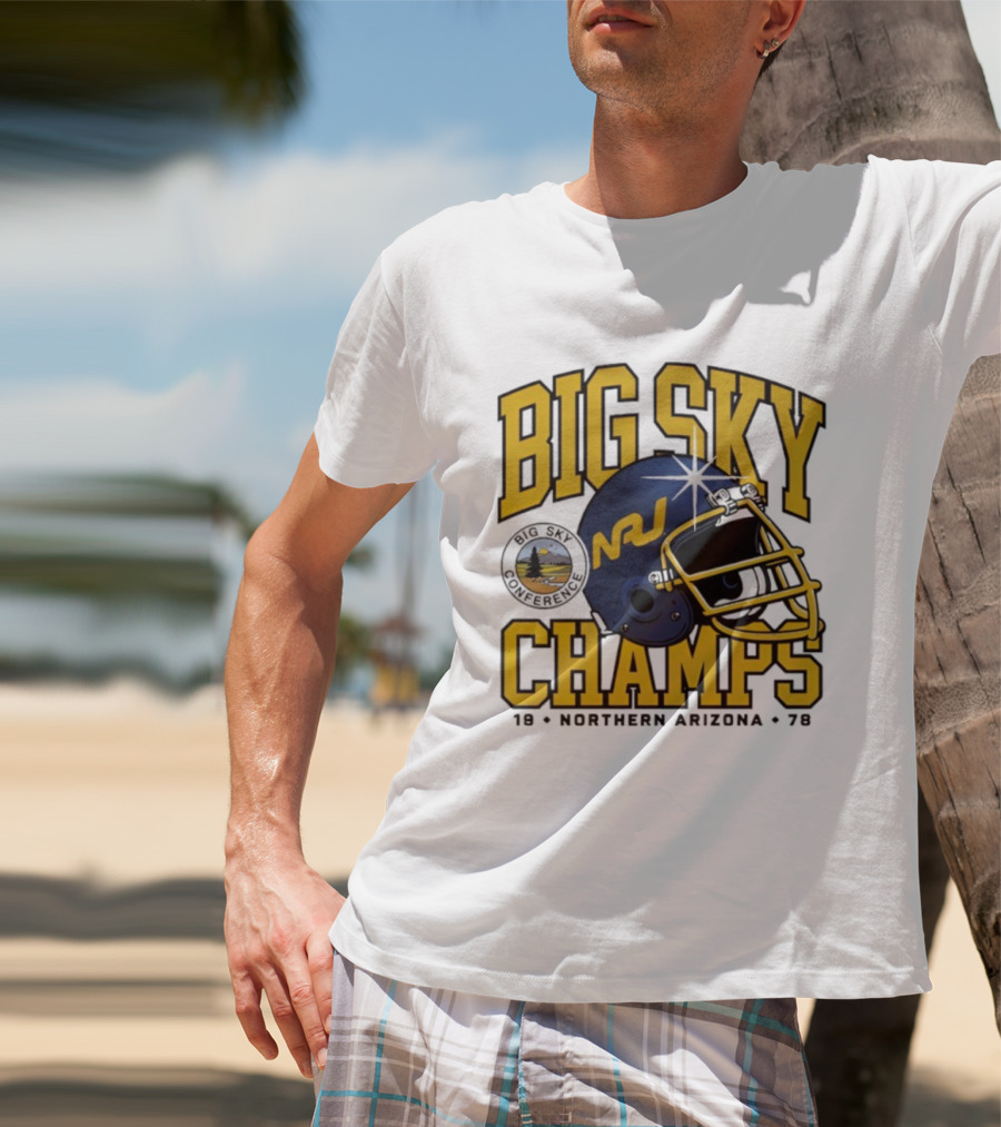 Big Sky Champs 1978 Northern Arizona NAU Football Conference Victory T-Shirt
