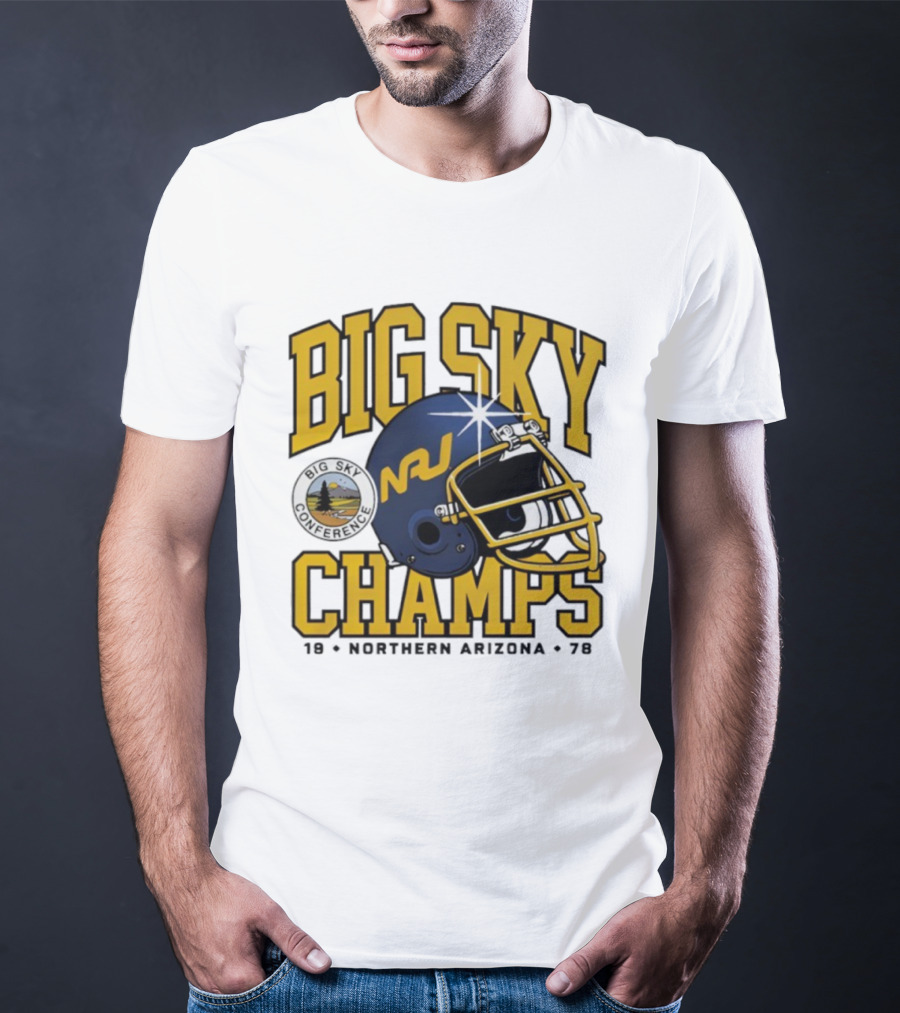 Big Sky Champs 1978 Northern Arizona NAU Football Conference Victory T-Shirt