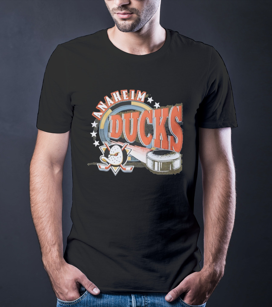 Anaheim Ducks Hockey Mask Puck NHL Team T-Shirt