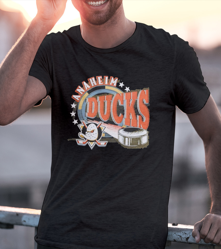 Anaheim Ducks Hockey Mask Puck NHL Team T-Shirt