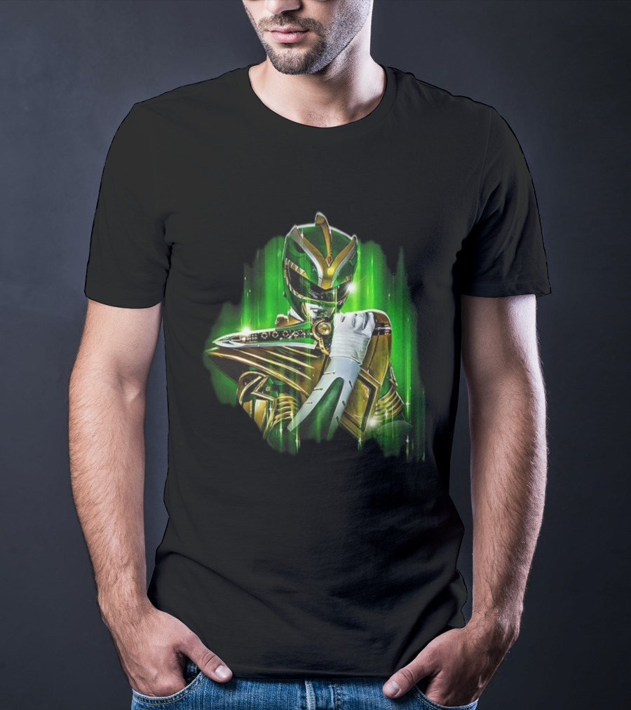 Mighty Morphin Green Power Ranger With Dragon Dagger T-Shirt