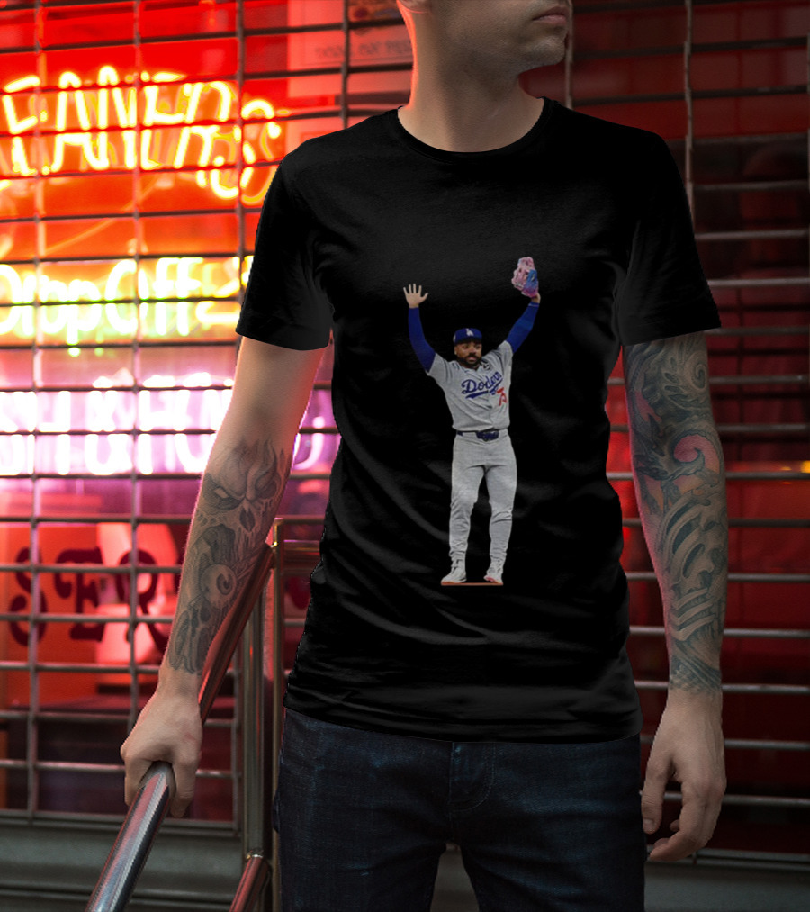 Justin Dean Meme Los Angeles Dodgers MLB Baseball Player World Series 2025 T-Shirt