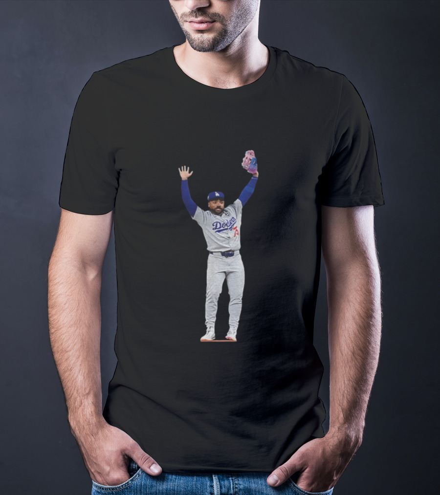Justin Dean Meme Los Angeles Dodgers MLB Baseball Player World Series 2025 T-Shirt