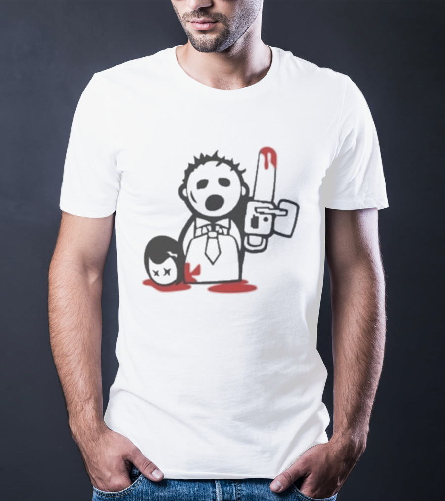 Jarek Stankiewicz Nora Zombie Nation Chainsaw Cartoon T-Shirt