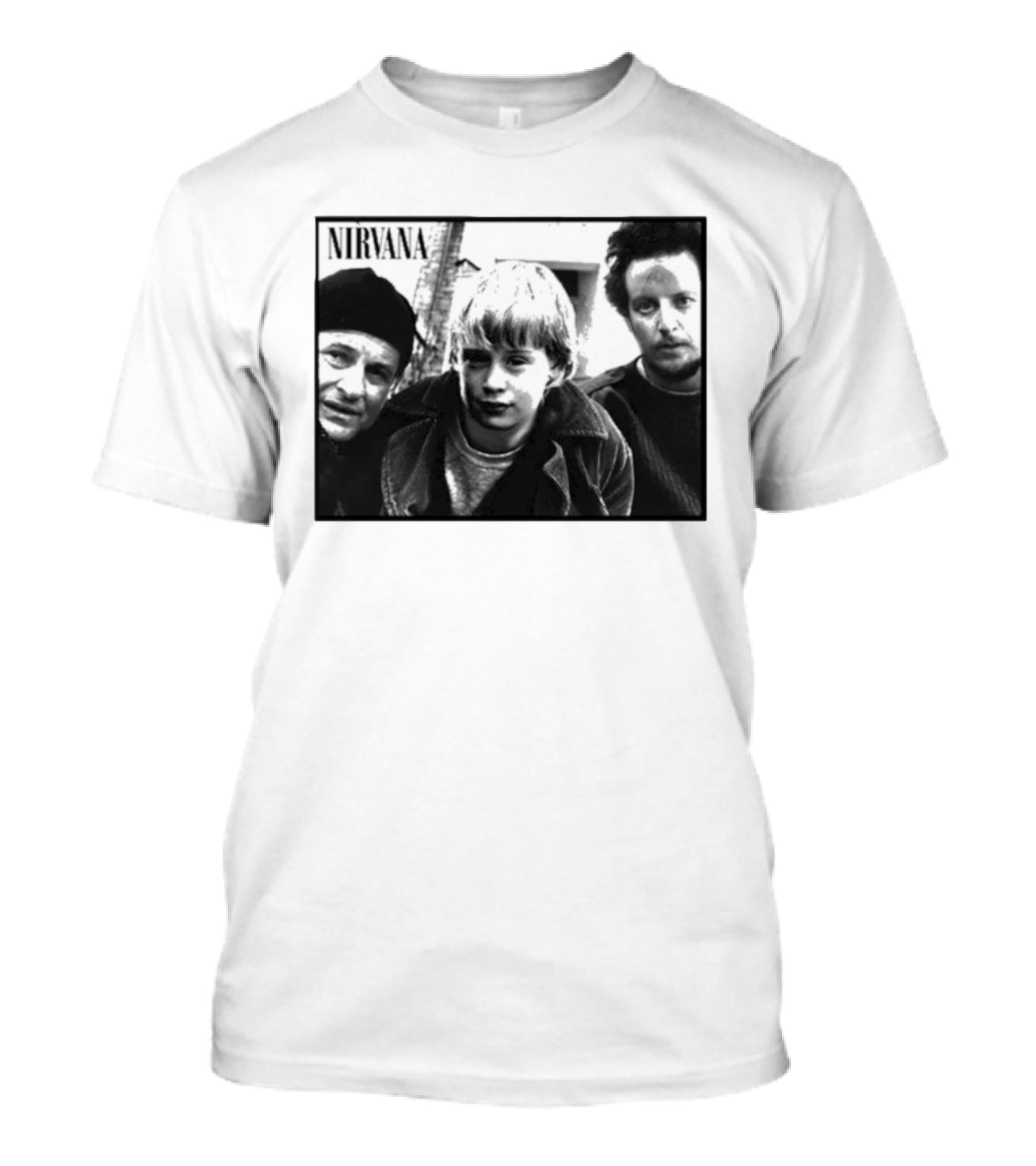 Nirvana Meets Home Alone Mashup Holiday Edition T-Shirt