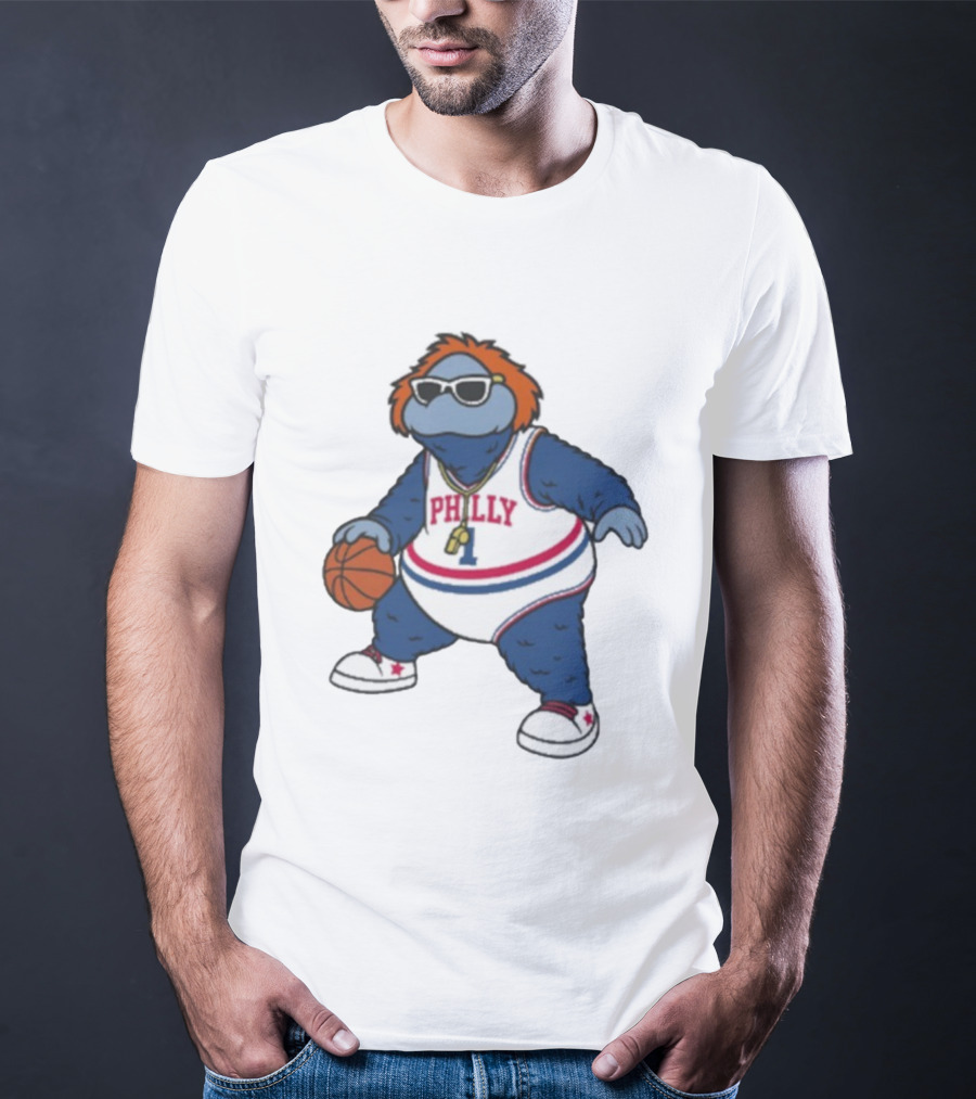 Philadelphia 76ers Philly Mascot Basketball Character T-Shirt