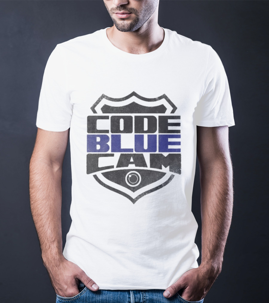 Code Blue Cam Badge Shield Emblem T-Shirt