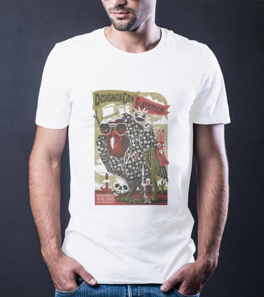 Flatstock 11 DesignerCon 20th Anniversary Las Vegas NV November 14-16 2025 T-Shirt