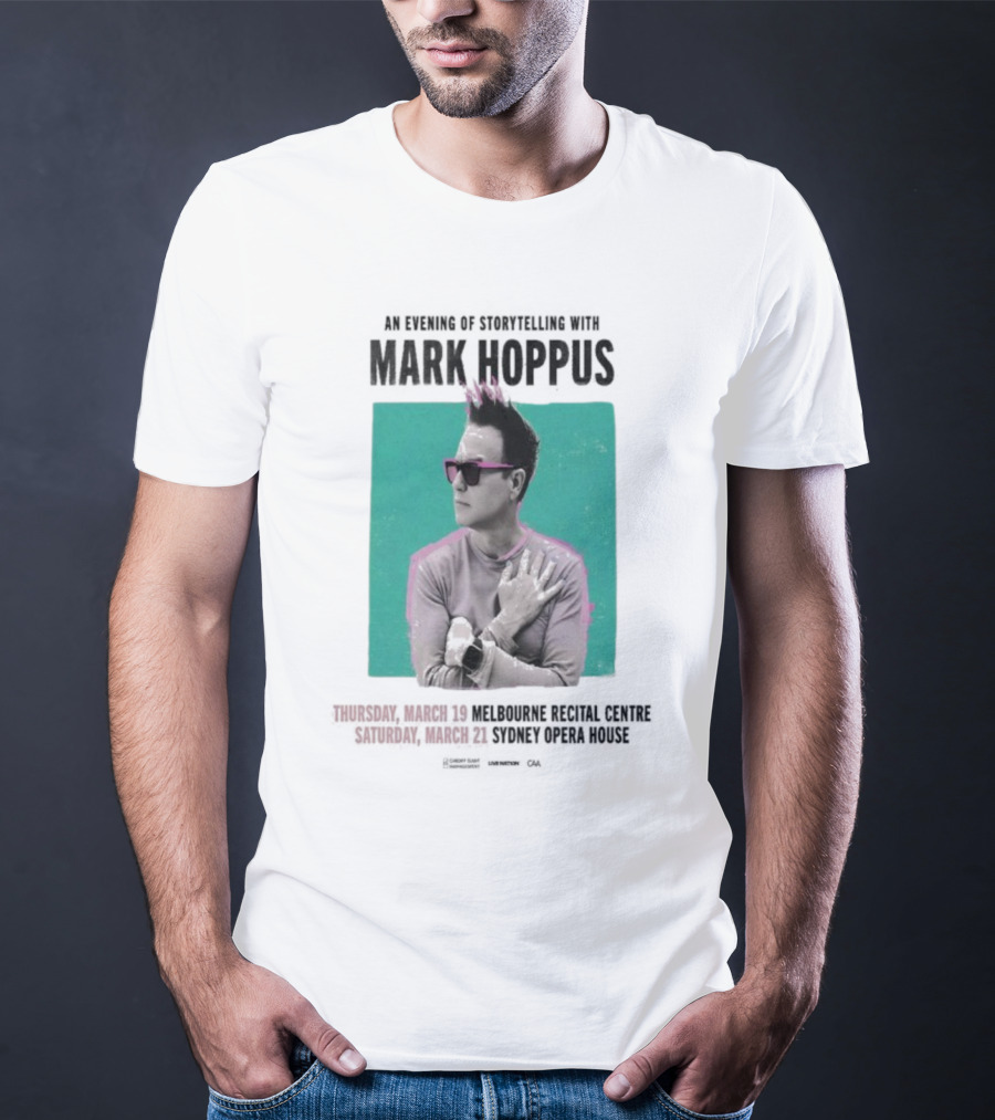 An Evening Of Storytelling With Mark Hoppus March 19 2026 Melbourne Recital Hall March 21 2026 Sydney Opera House Concert T-Shirt