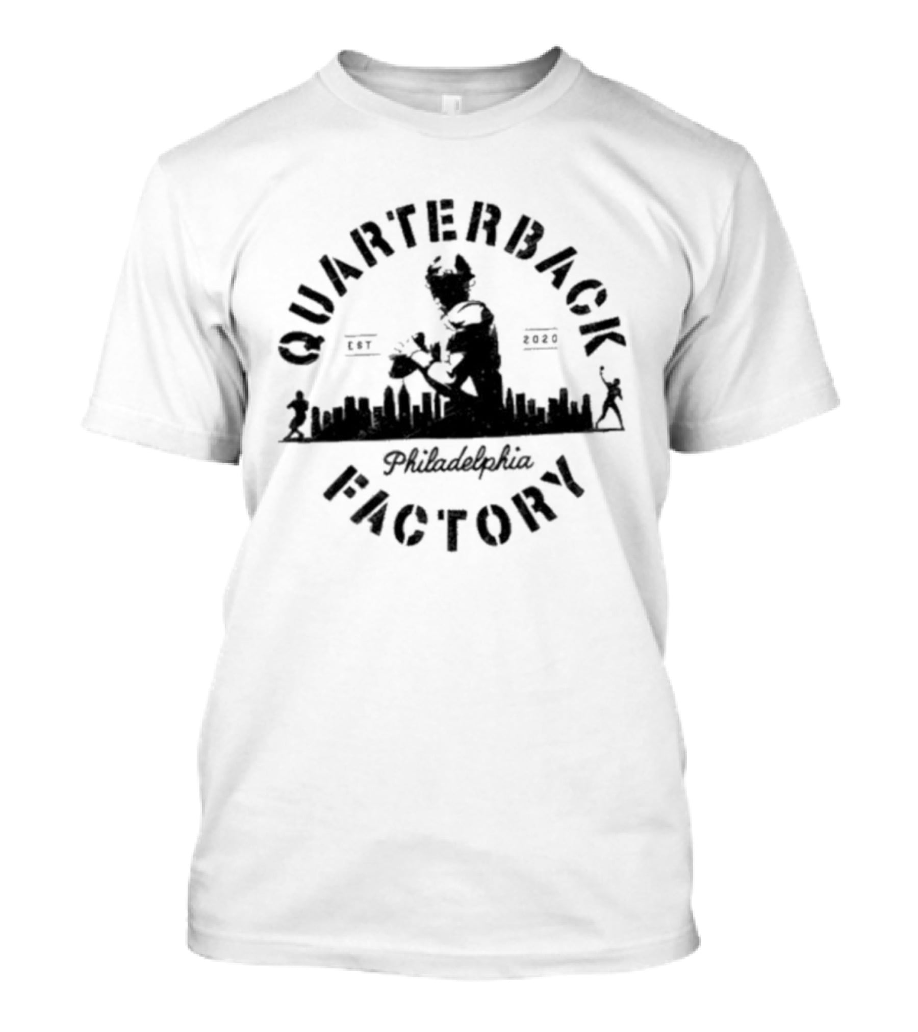 Philadelphia Eagles Quarterback Factory City Established 2020 T-Shirt