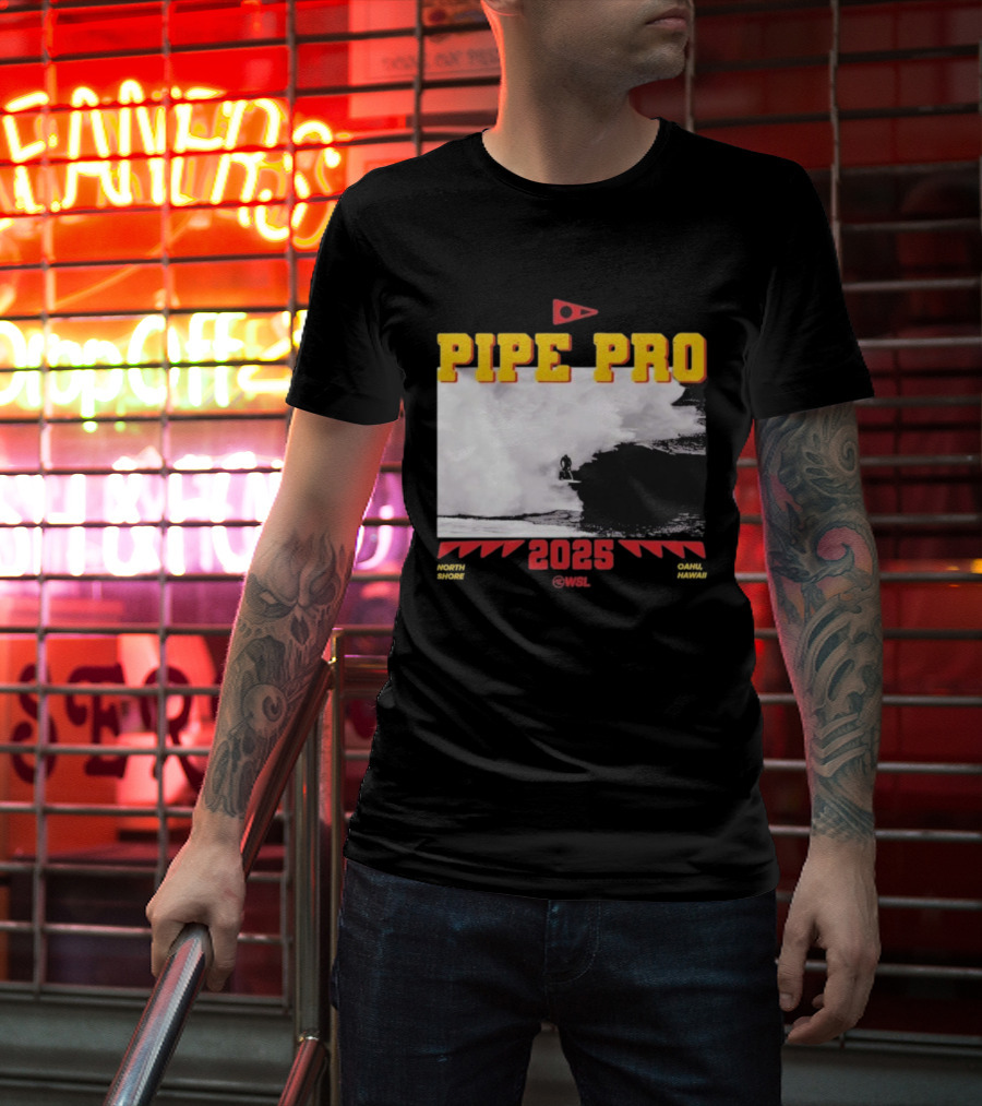Florence Marine X Pipe Pro 2025 North Shore Oahu Hawaii WSL T-Shirt