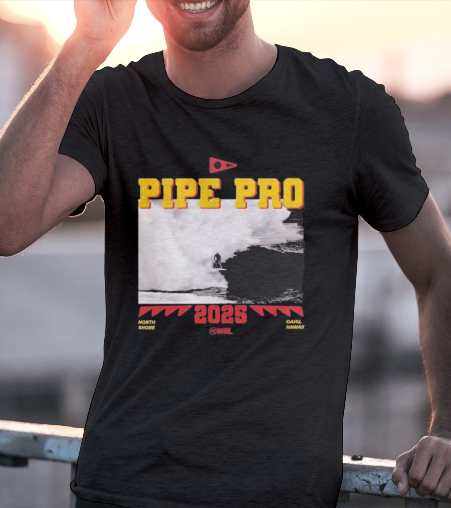 Florence Marine X Pipe Pro 2025 North Shore Oahu Hawaii WSL T-Shirt