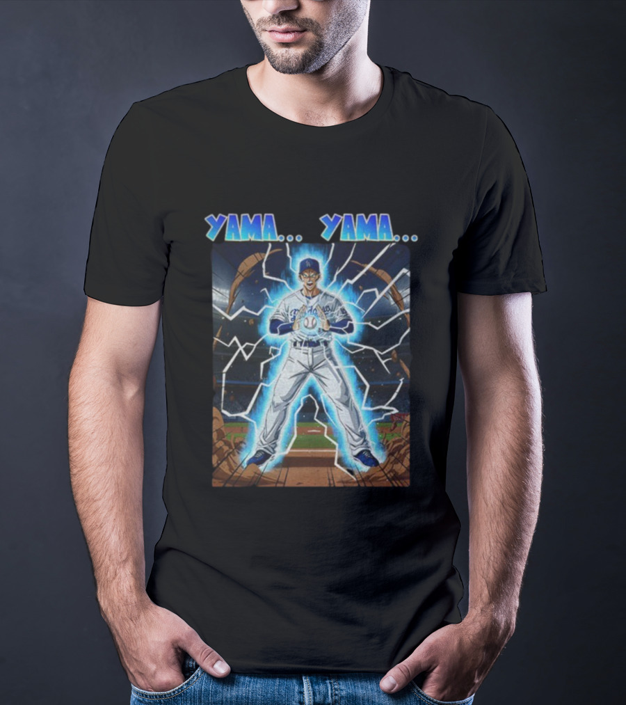 Yoshinobu Yamamoto Yama Yama Anime Los Angeles Dodgers MLB Baseball T-Shirt