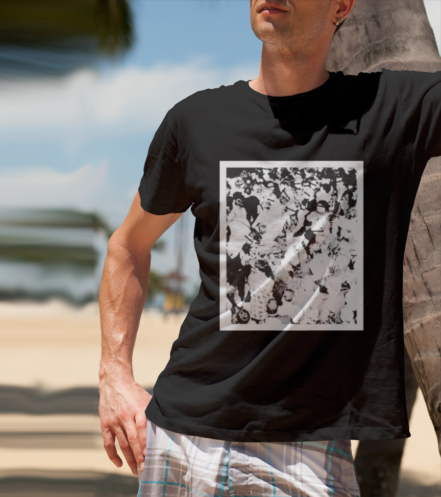 The Salt Shed Crowd Concert Gathering Black And White Photography T-Shirt