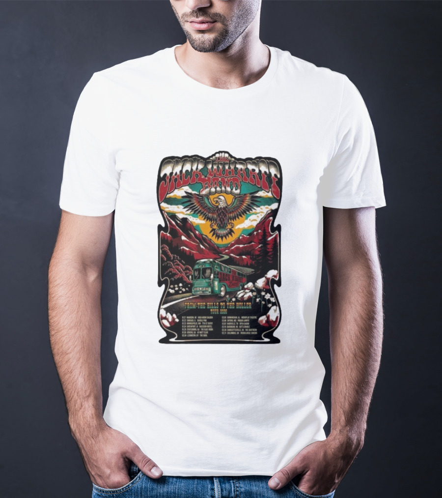 Jack Wharff Band From The Hills To The Holler Tour 2026 Eagle Mountain Bus Scene T-Shirt