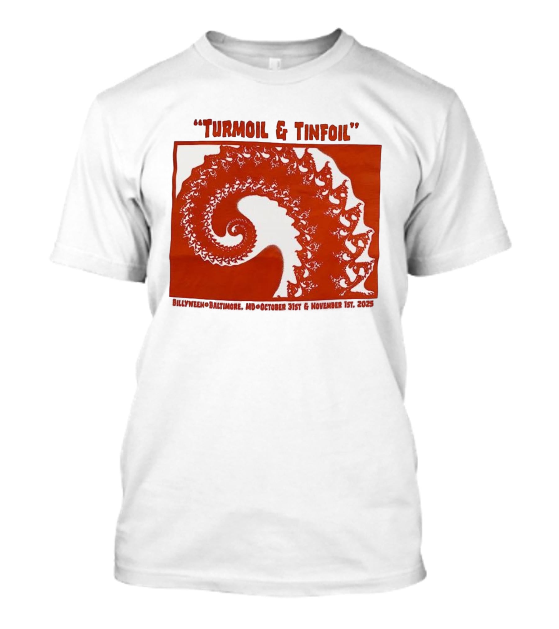 Turmoil And Tinfoil Intricate Spiral Pattern Billyween Baltimore T-Shirt