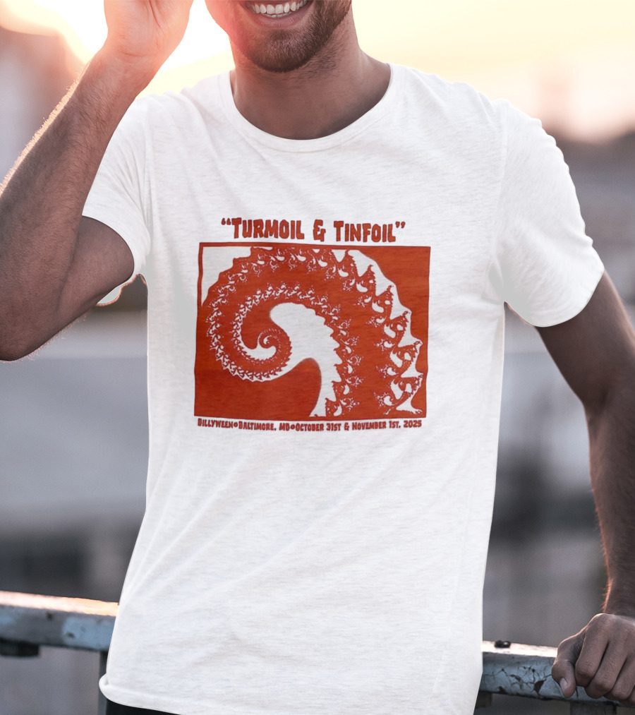 Turmoil And Tinfoil Intricate Spiral Pattern Billyween Baltimore T-Shirt