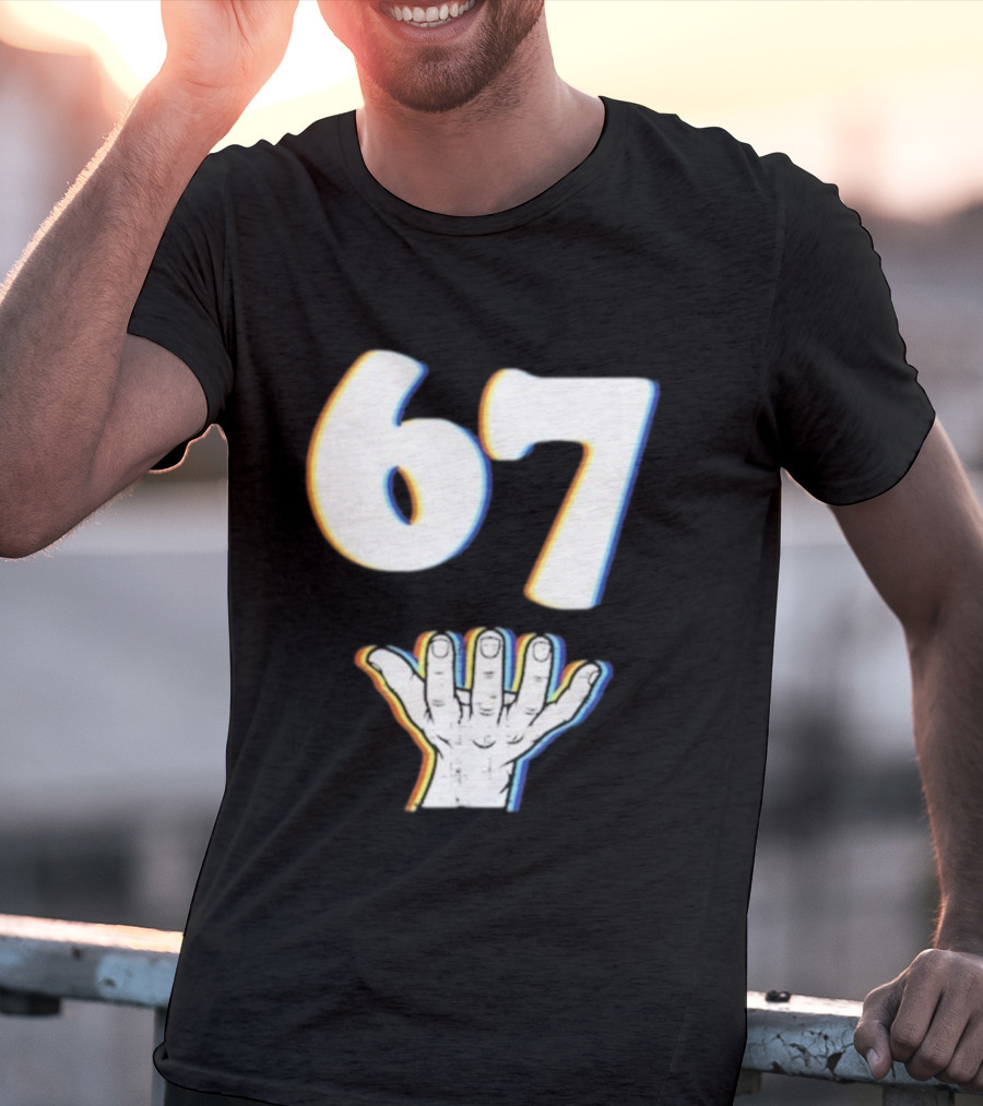 67 Meme Six Seven Hand Gesture T-Shirt