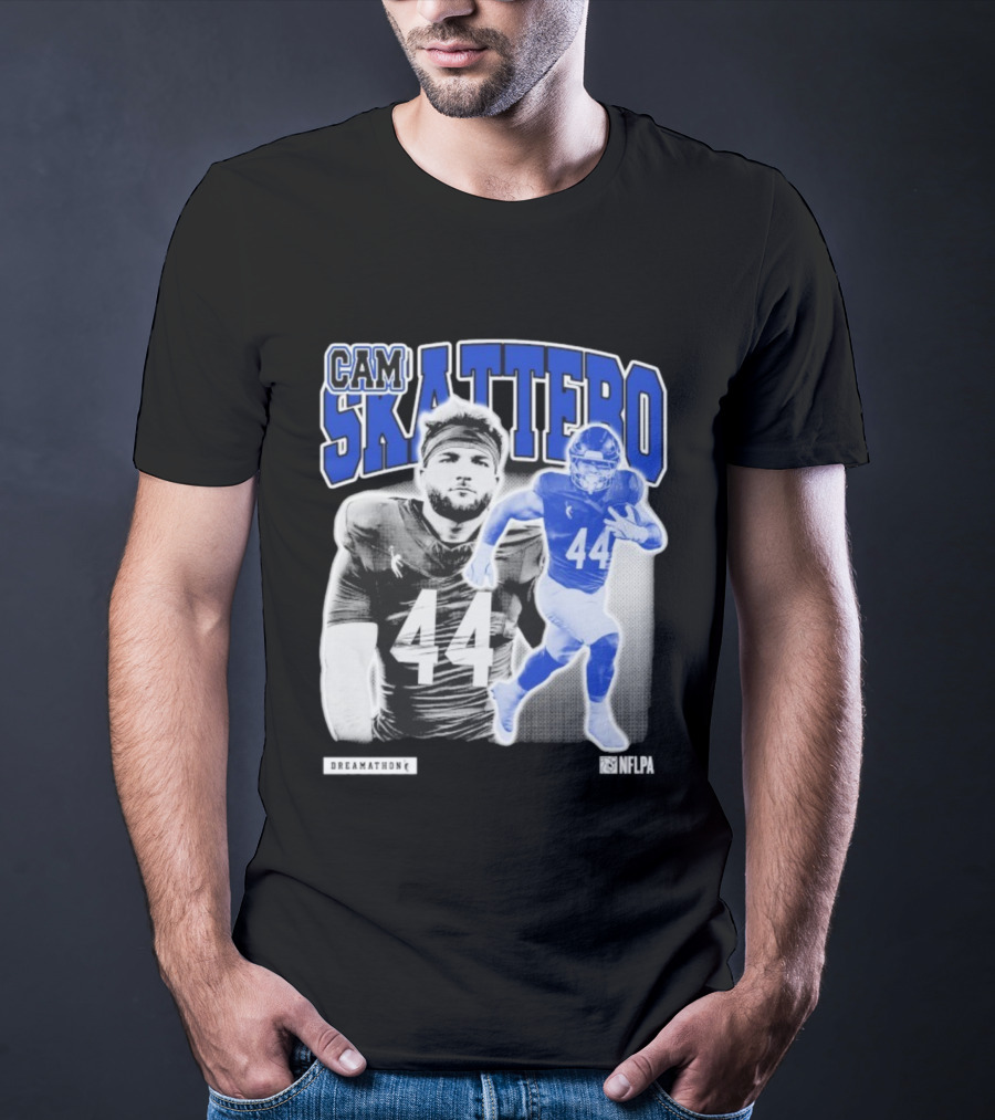 CAM Skattebo NFLPA Dreamathon Football Player 44 T-Shirt