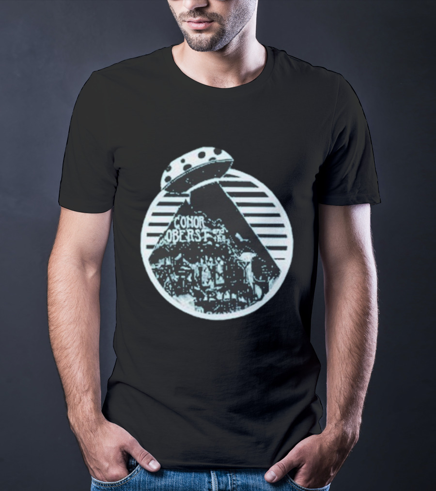 Conor Oberst Mystic Valley Band UFO Retro Alien Spaceship Circle T-Shirt