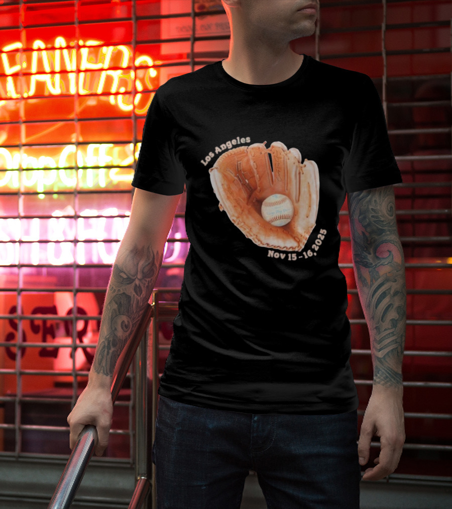 Camp Flog Gnaw Dodgers Stadium Nov 15 16 2025 Event Baseball Glove T-Shirt