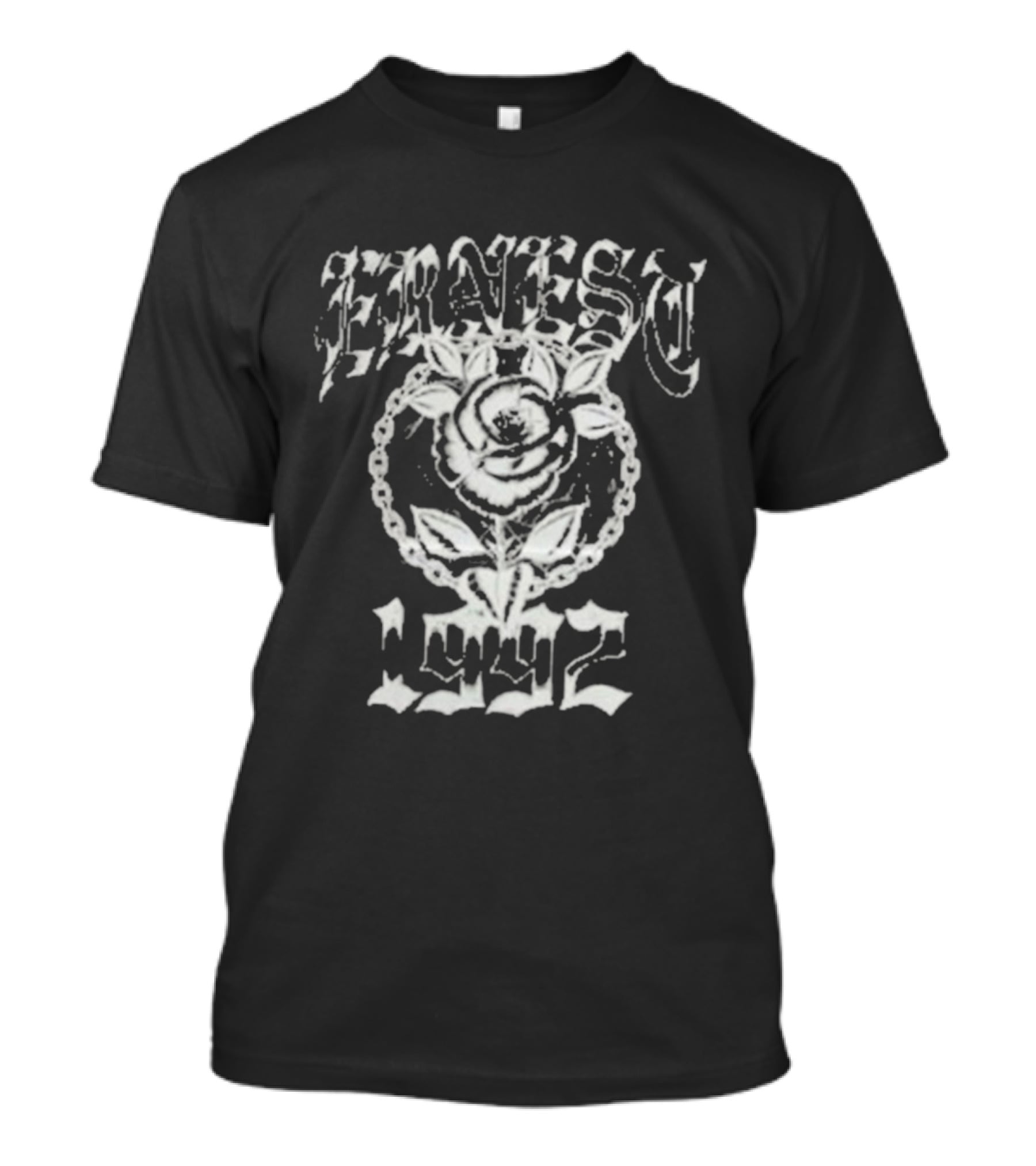 Ernest 1992 Rose Vintage Style Floral Design T-Shirt