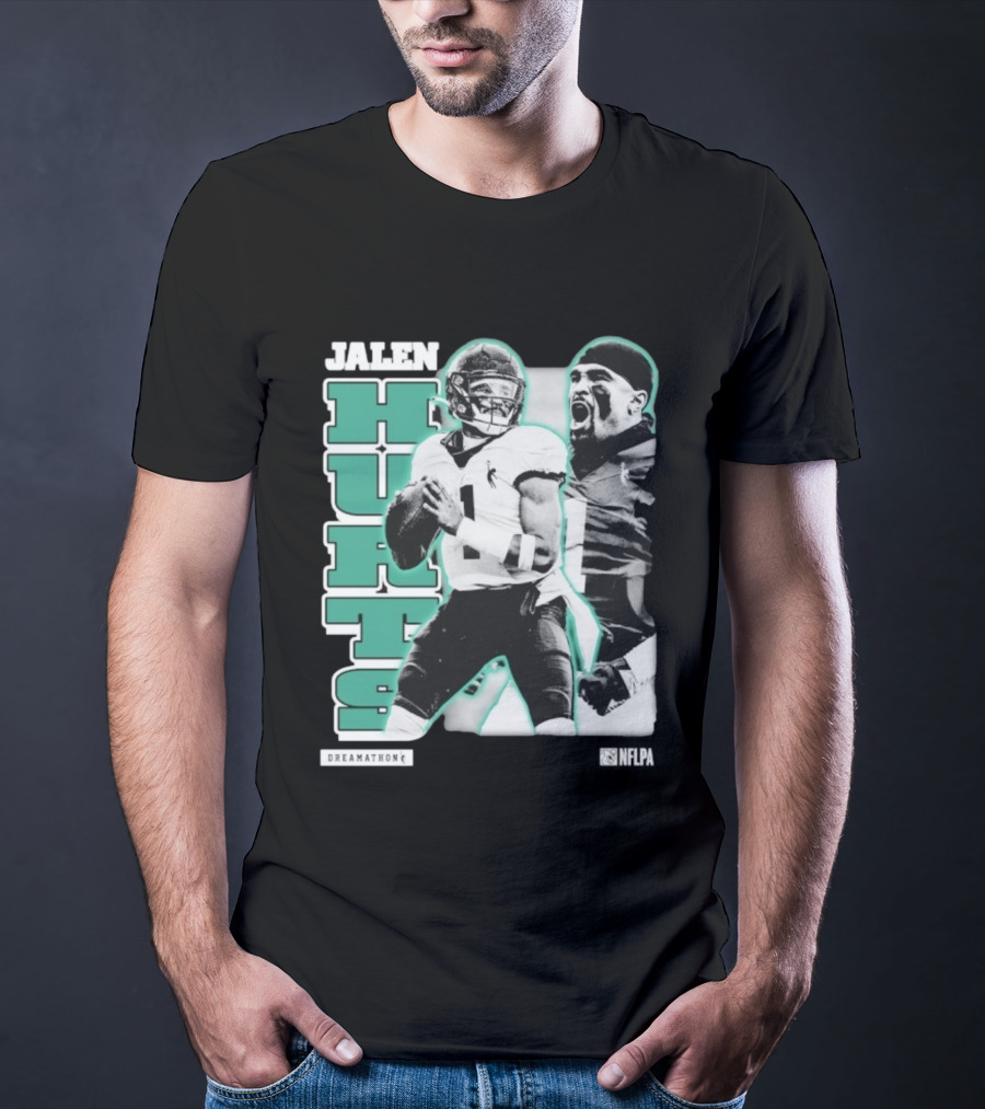 Jalen Hurts Dreamathon Philadelphia Eagles NFLPA Philly Football T-Shirt