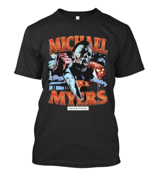 Michael Myers Dreamathon Horror Collage Vintage Style T-Shirt