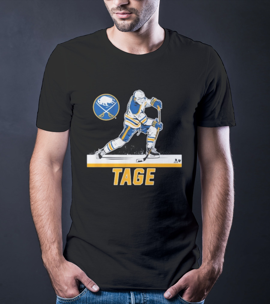 Tage Thompson Buffalo Sabres Hockey Action Art T-Shirt