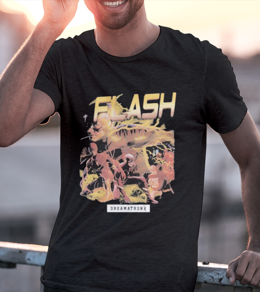 Flash Dreamathon Comic Heroes Lightning Collaboration T-Shirt
