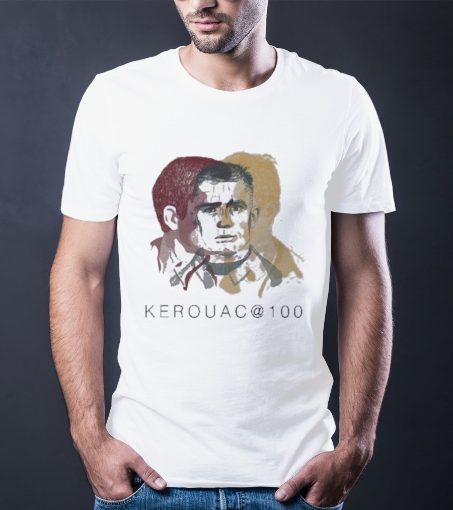 Kerouac @100 Profiles Literary Icon Centennial Tribute T-Shirt