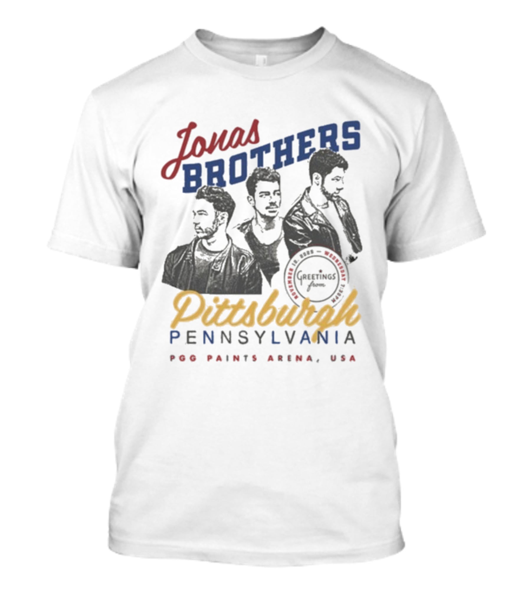 Jonas Brothers Pittsburgh Pennsylvania PPG Paints Arena November 12 2025 USA T-Shirt