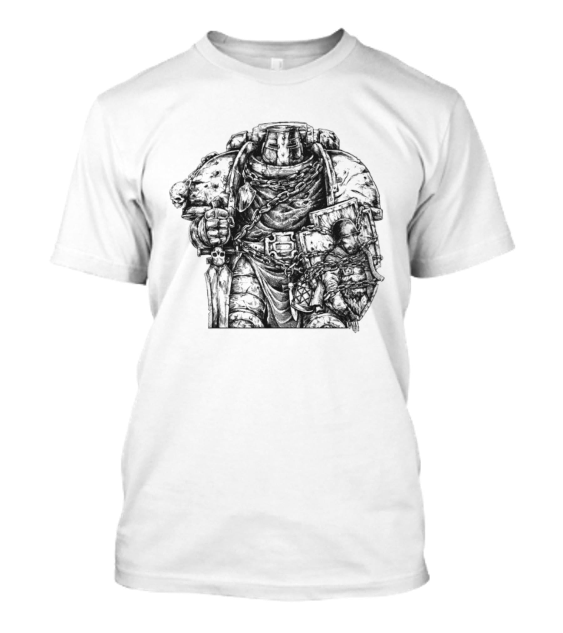 Trench Paladin Warrior Armor Knight Imagery T-Shirt