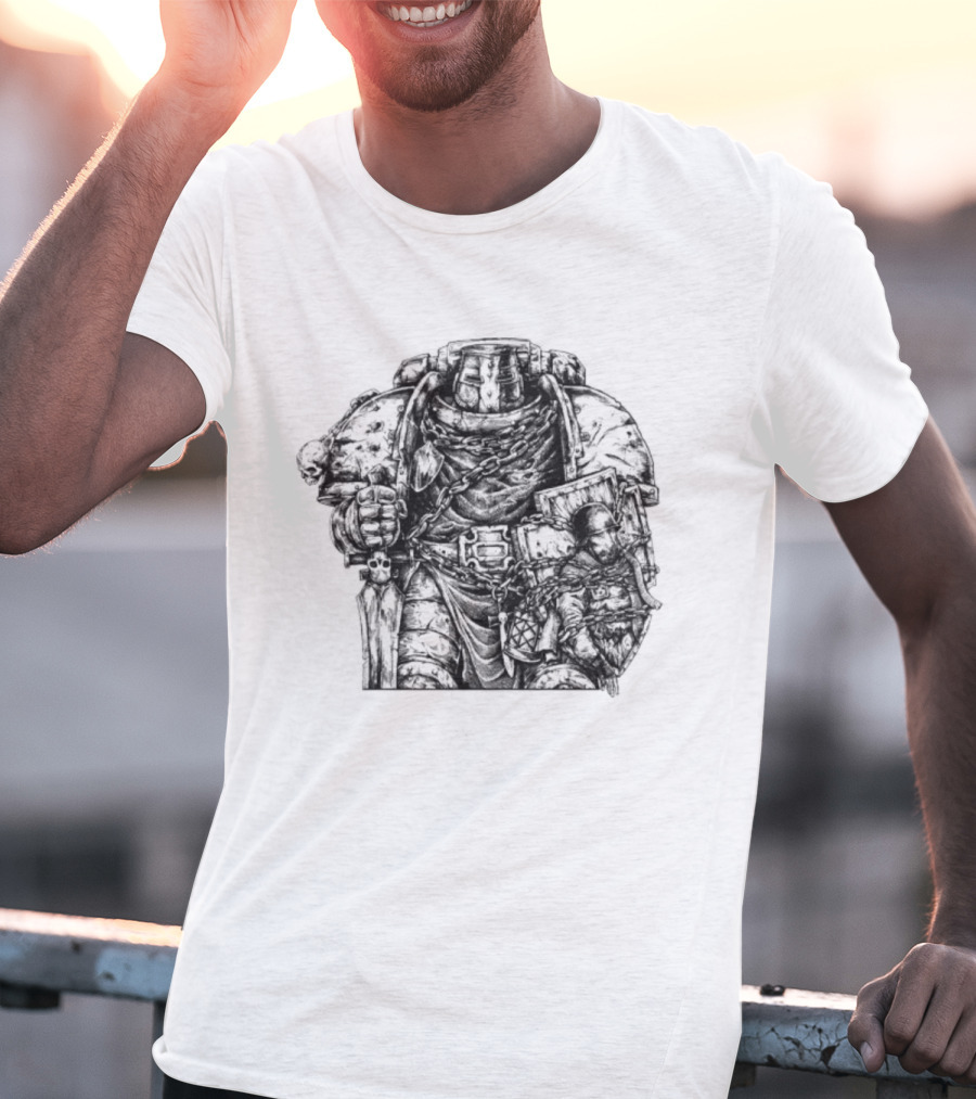Trench Paladin Warrior Armor Knight Imagery T-Shirt