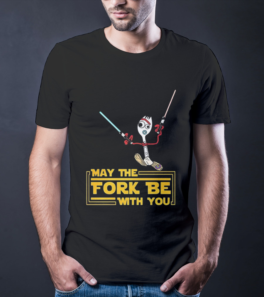 Forky May The Fork Be With You Star Wars Parody T-Shirt