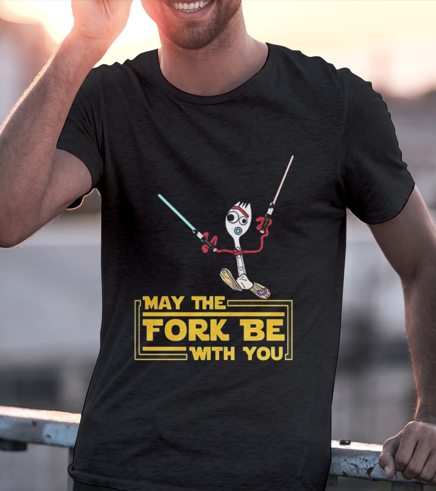 Forky May The Fork Be With You Star Wars Parody T-Shirt