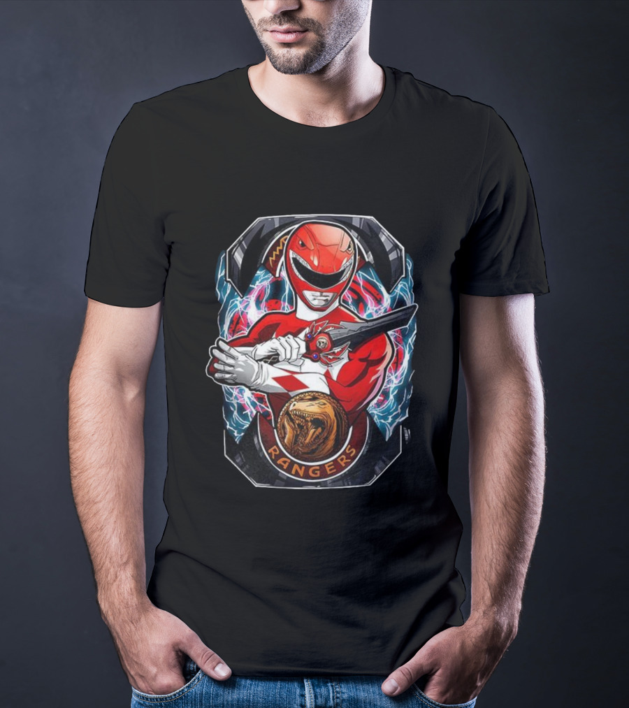 Mighty Morphin Power Rangers Red Ranger Tyrannosaurus Morphin’ Time T-Shirt