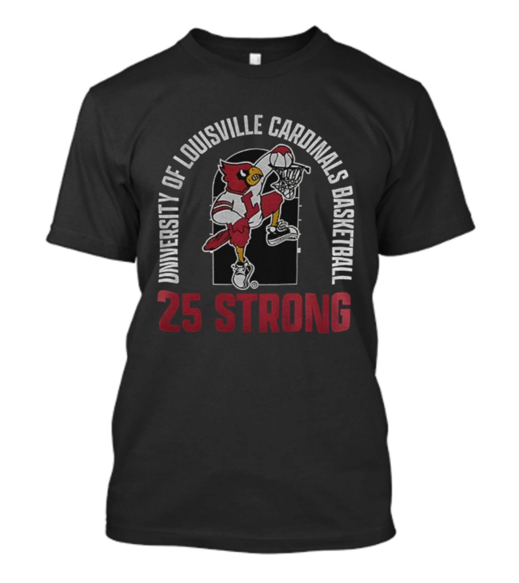 University Of Louisville Cardinals Basketball 25 Strong Vintage Style T-Shirt