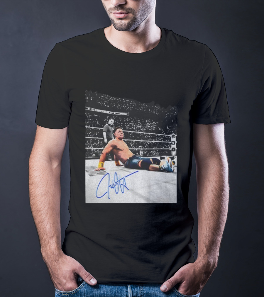 John Cena Autograph Grand-Slam Champion The Last Time Is Now WWE 2025 T-Shirt
