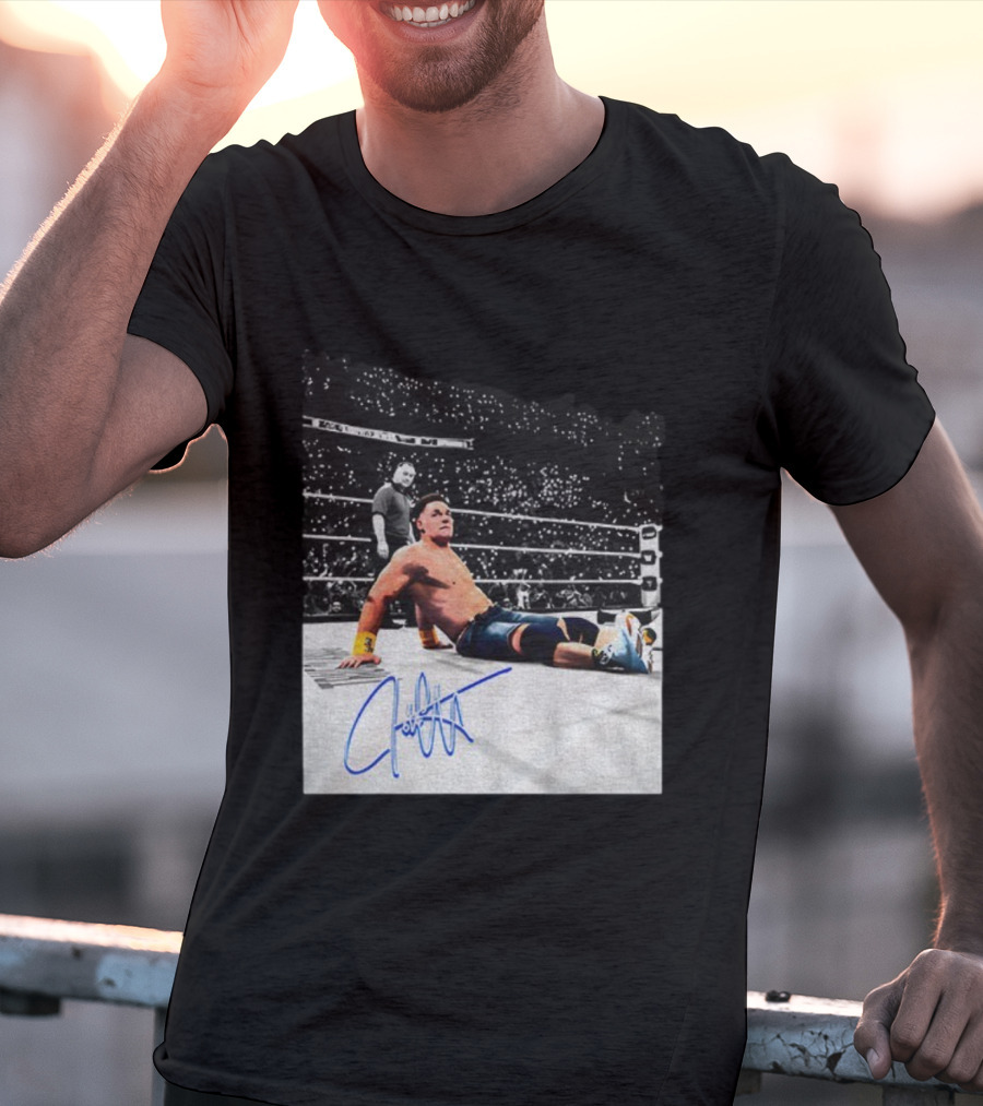 John Cena Autograph Grand-Slam Champion The Last Time Is Now WWE 2025 T-Shirt
