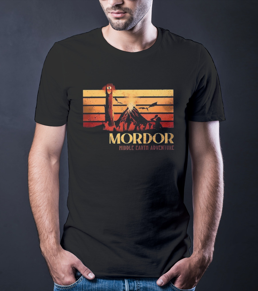 Mordor Dark Lord Sauron Middle Earth Adventure Vintage T-Shirt