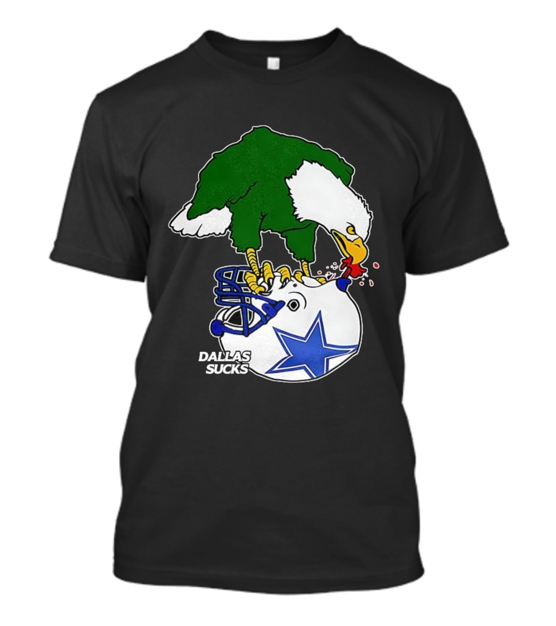 Philadelphia Eagles Pecking Dallas Helmet Dallas Sucks T-Shirt