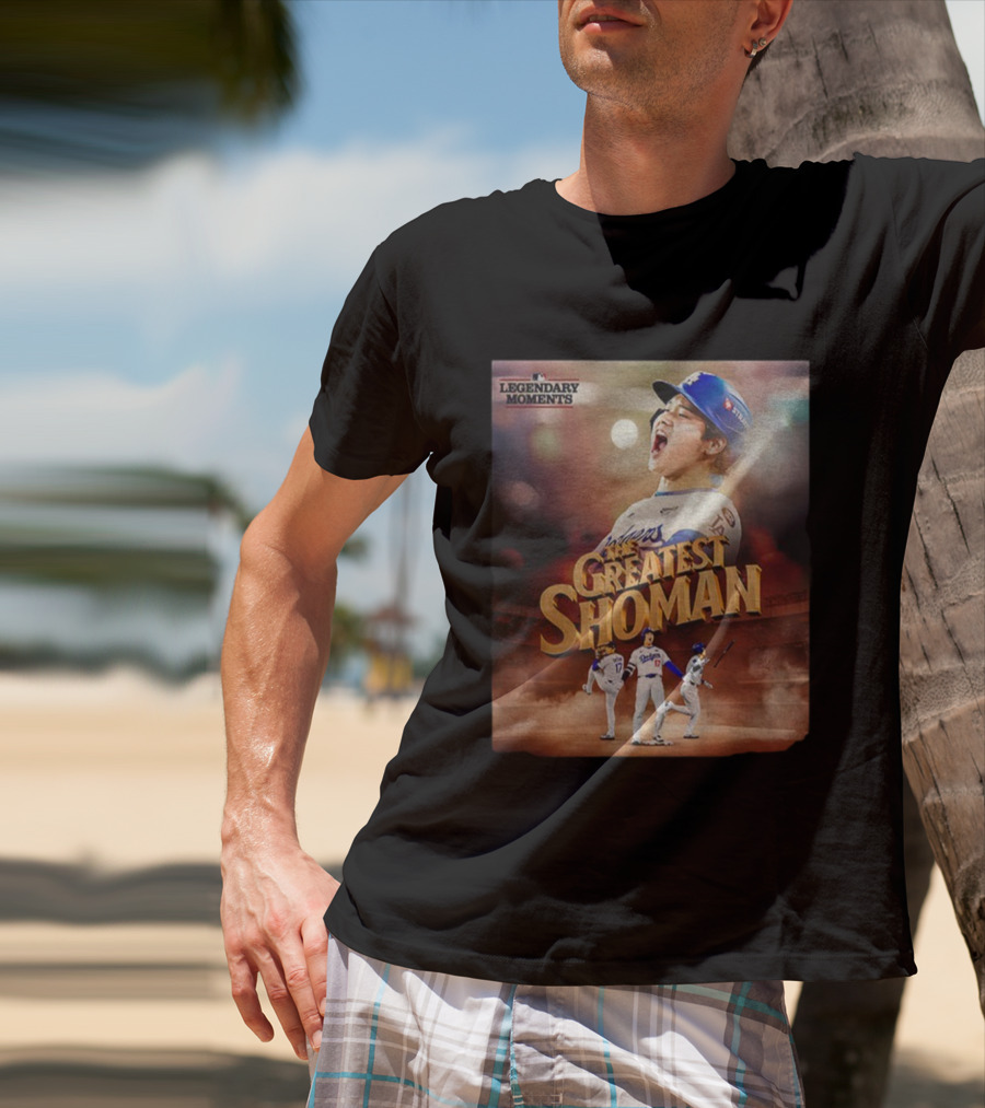 Legendary Moments Shohei Ohtani Los Angeles Dodgers The Greatest Shoman MLB T-Shirt