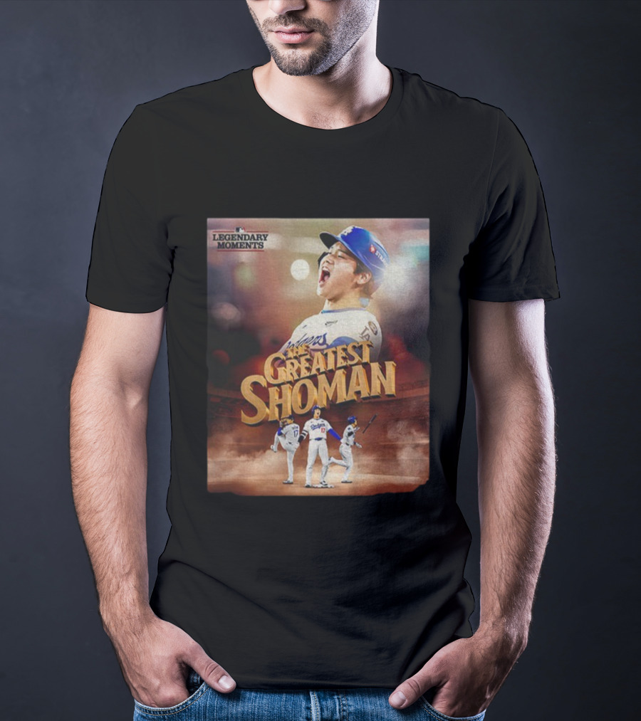 Legendary Moments Shohei Ohtani Los Angeles Dodgers The Greatest Shoman MLB T-Shirt