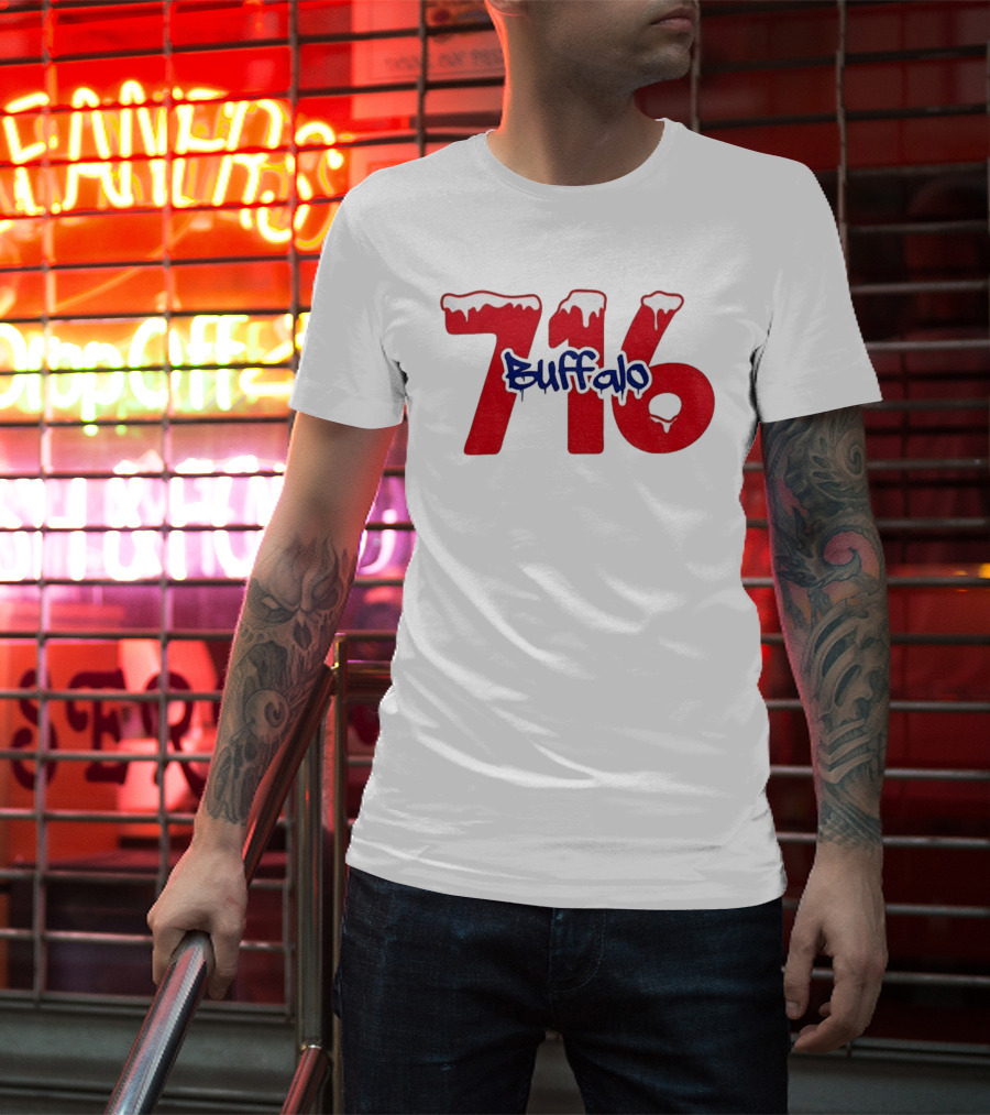Buffalo 716 NFL Football Snow Christmas 2025 Bills Cold T-Shirt
