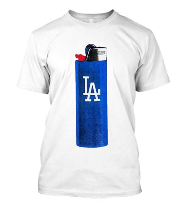 Los Angeles Dodgers MLB Baseball LA Blue Lighter T-Shirt