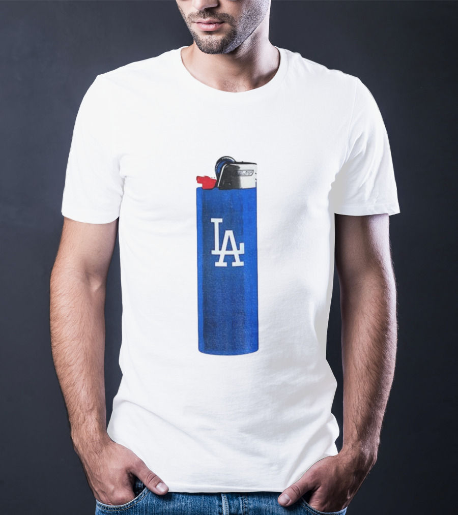 Los Angeles Dodgers MLB Baseball LA Blue Lighter T-Shirt